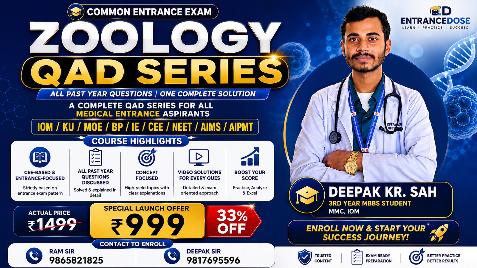 Deepak Zoology QADs course thumbnail